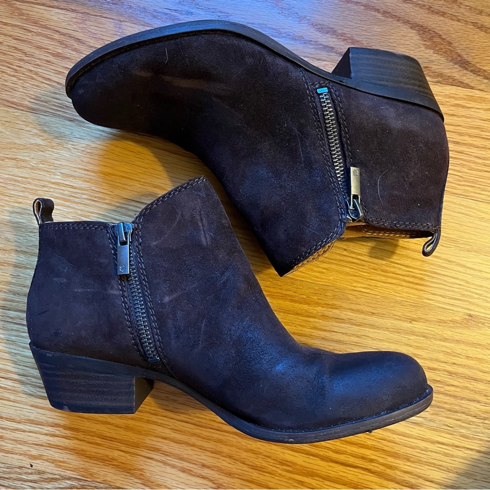 Lucky Brand brown suede boots size 6.5 / 37
